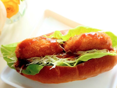 牛肉コロッケサンドꕤ୭*
